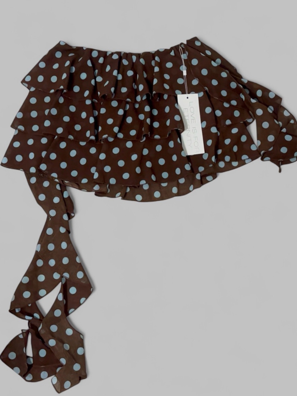 Brown Polka Dot Skort